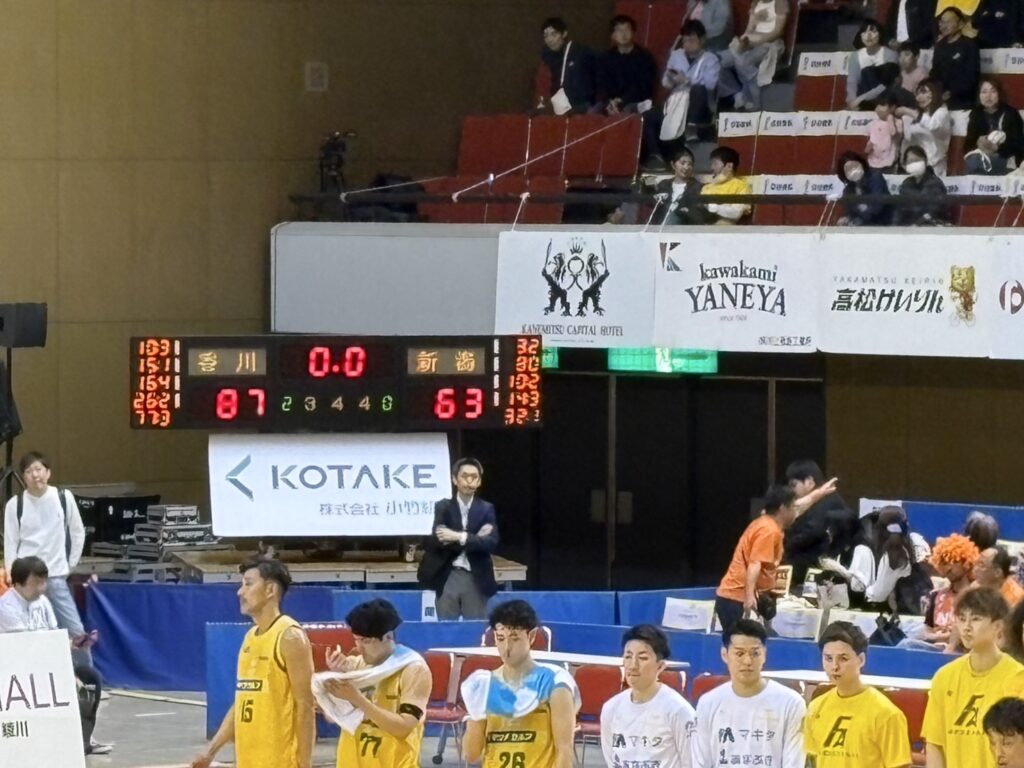 香川ファイブアローズVS新潟アルビレックスBB GAME2観戦記 2024-2025プレイオフ クォーターファイナル