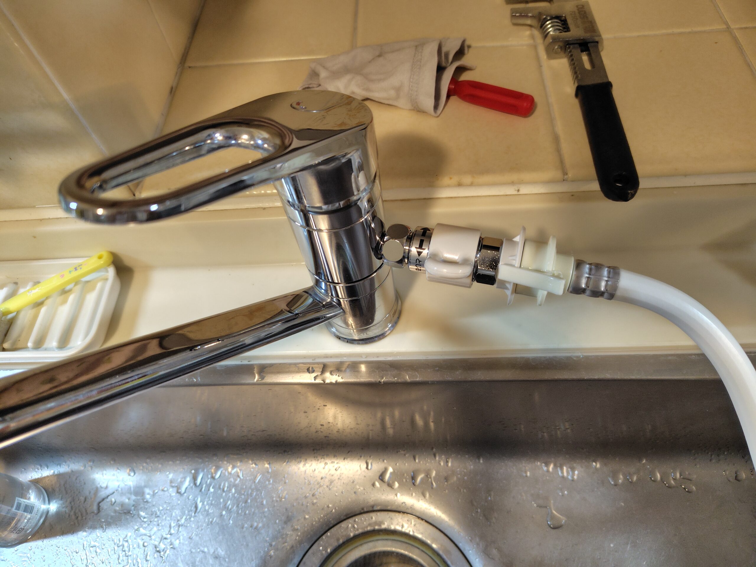 【食洗機】分岐水栓「CB-SXH7」を自力で取り付けたお話【DIY】