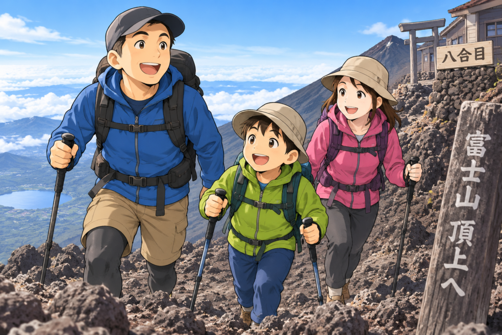 【登山】三毛猫。富士山に登るってよ【モンベル】【マウンテンクルーザー600】