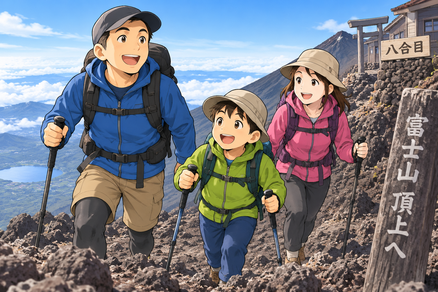 【登山】三毛猫。富士山に登るってよ【モンベル】【マウンテンクルーザー600】
